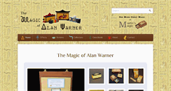 Desktop Screenshot of alanwarnermagic.com