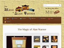 Tablet Screenshot of alanwarnermagic.com